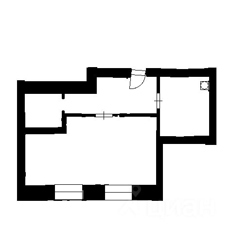 Планировка этой квартиры по данным Циан