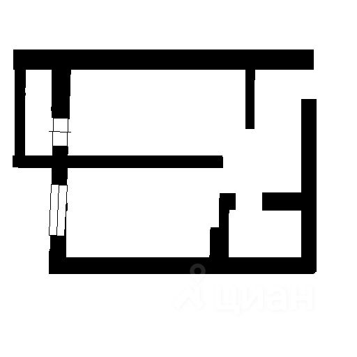 Планировка этой квартиры по данным Циан