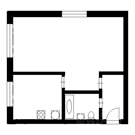 Планировка этой квартиры по данным Циан