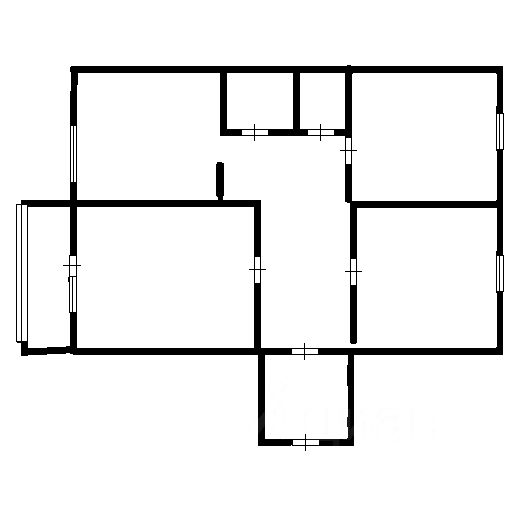 Планировка этой квартиры по данным Циан