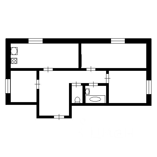 Планировка этой квартиры по данным Циан