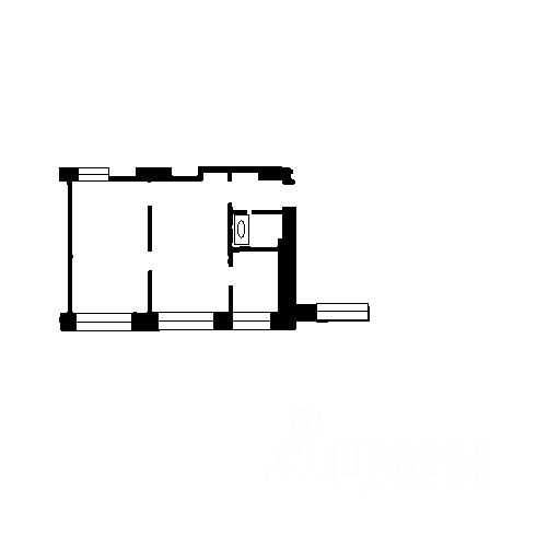 Планировка этой квартиры по данным Циан