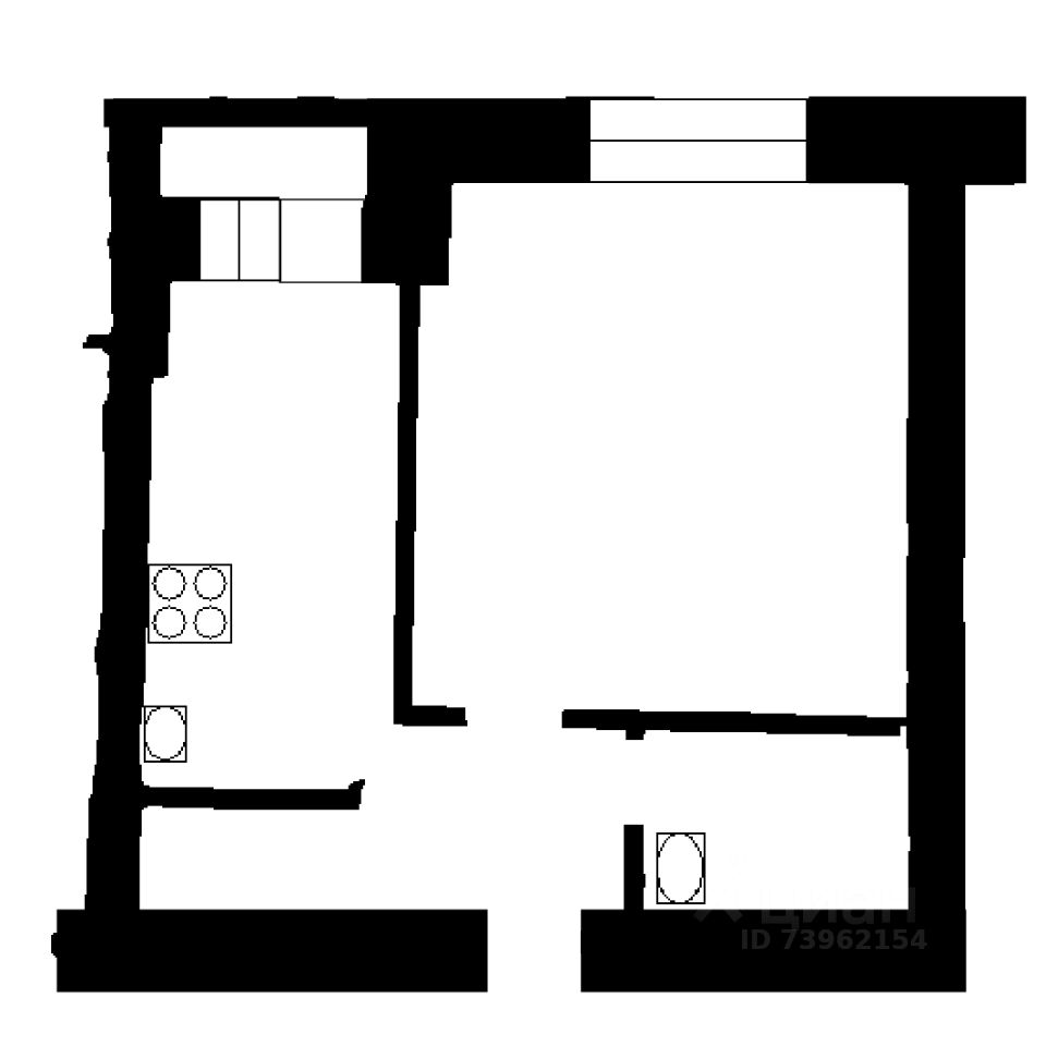 Планировка этой квартиры по данным Циан