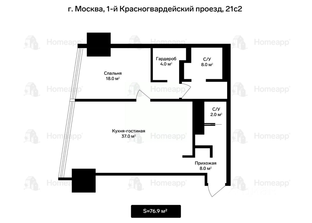 Видовой апартамент, Москва