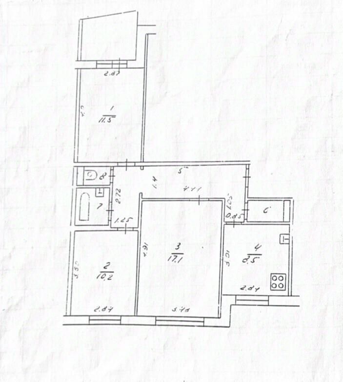 3-комн. кв., р-н Ново-Савиновский, Казань