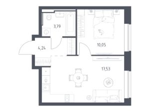 1-комн.кв., 36 м², этаж 9