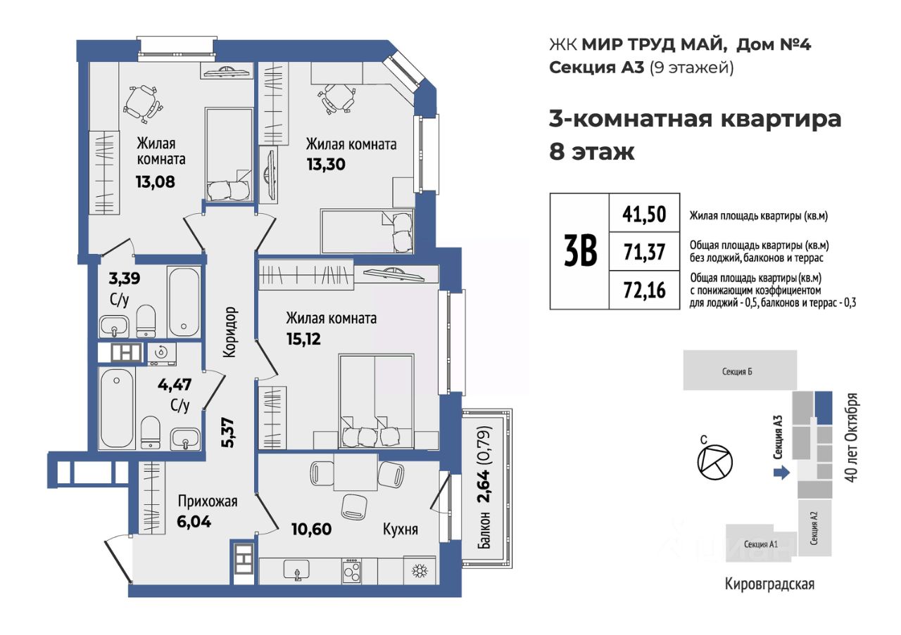 Новостройка, р-н Орджоникидзевский