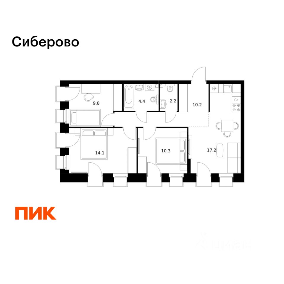 Новостройка, р-н Советский