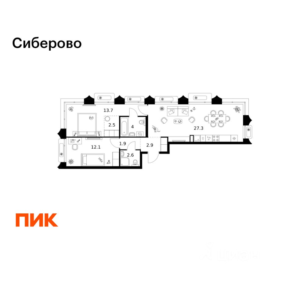 Новостройка, р-н Советский, Казань
