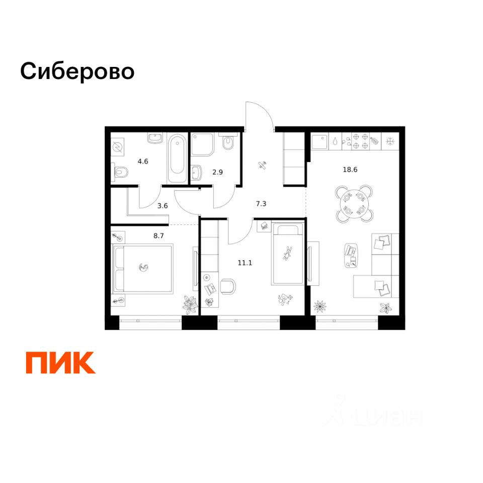 Новостройка, р-н Советский