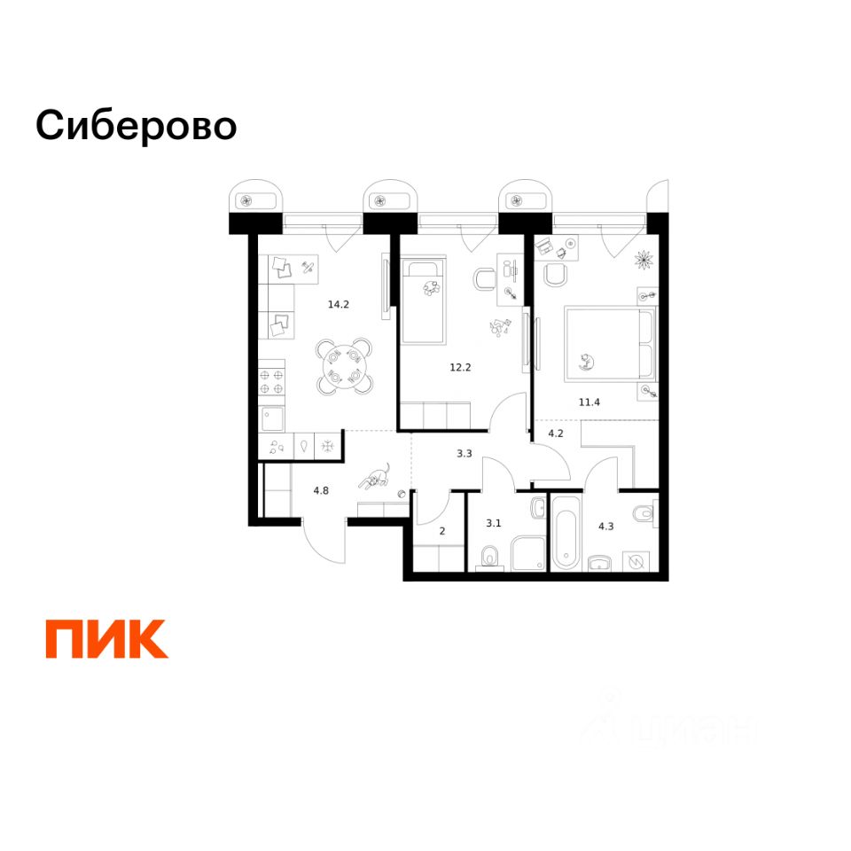 Новостройка, р-н Советский, Казань
