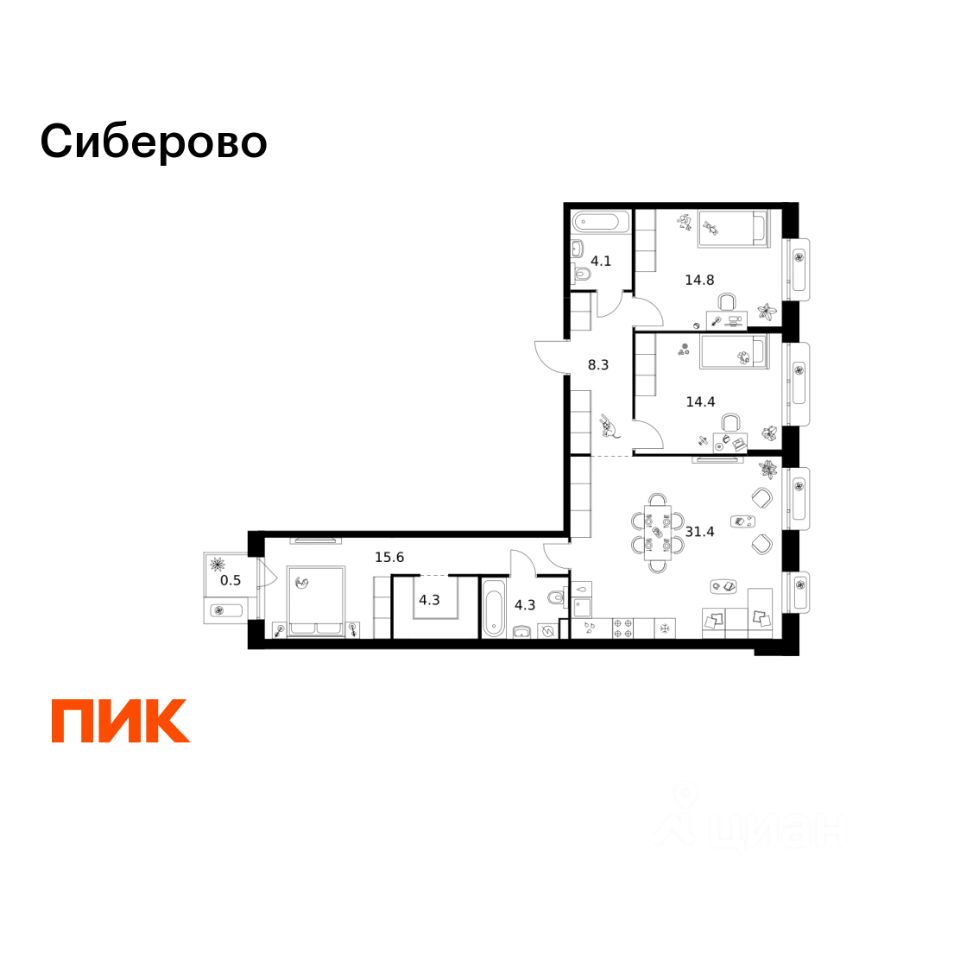 Новостройка, р-н Советский