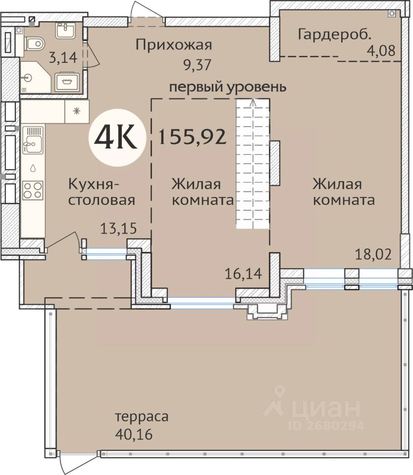 Новостройка, р-н Заельцовский