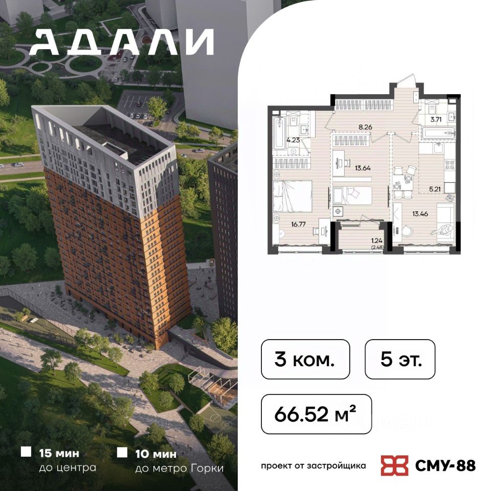 Новостройка, р-н Советский