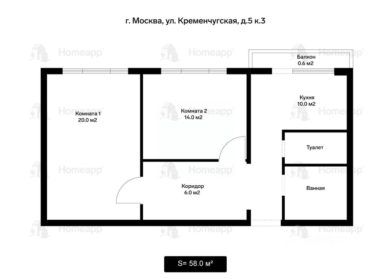2-комн. кв., р-н Фили-Давыдково, Москва
