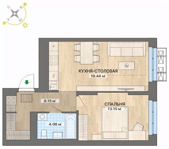 Новостройка, р-н Академический
