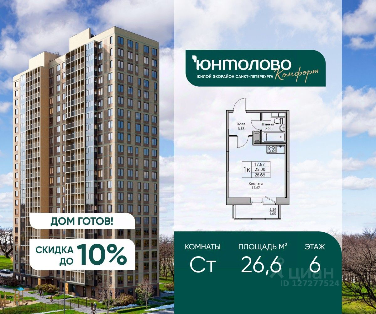 Новостройка, р-н Приморский, Санкт-Петербург