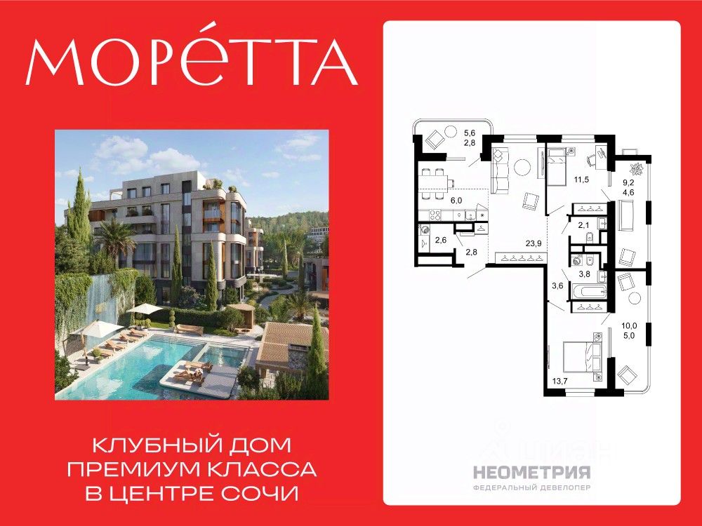 Новостройка, р-н Центральный, Сочи