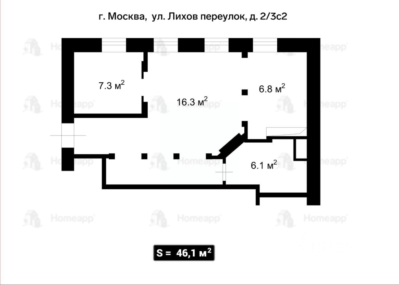 2-комн. кв., р-н Тверской, Москва