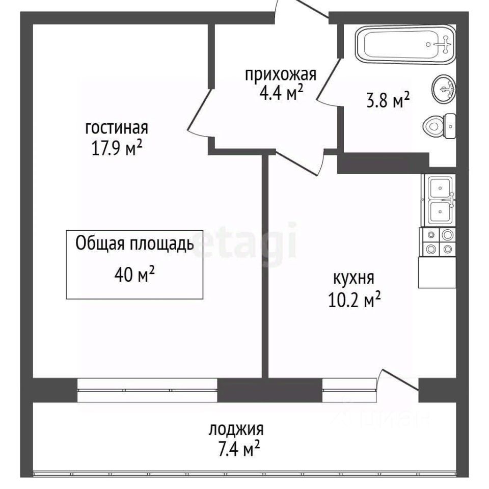1-комн. кв., р-н Ленинский, Новосибирск