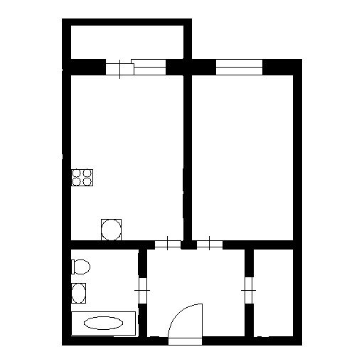 Планировка этой квартиры по данным Циан