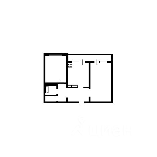 Планировка этой квартиры по данным Циан