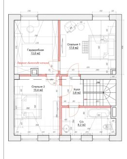 3-этаж. дом 180 м²