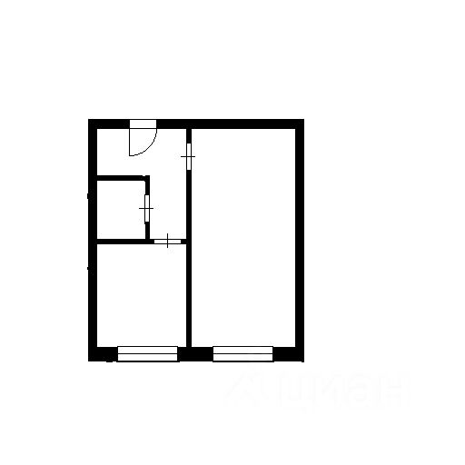 Планировка этой квартиры по данным Циан