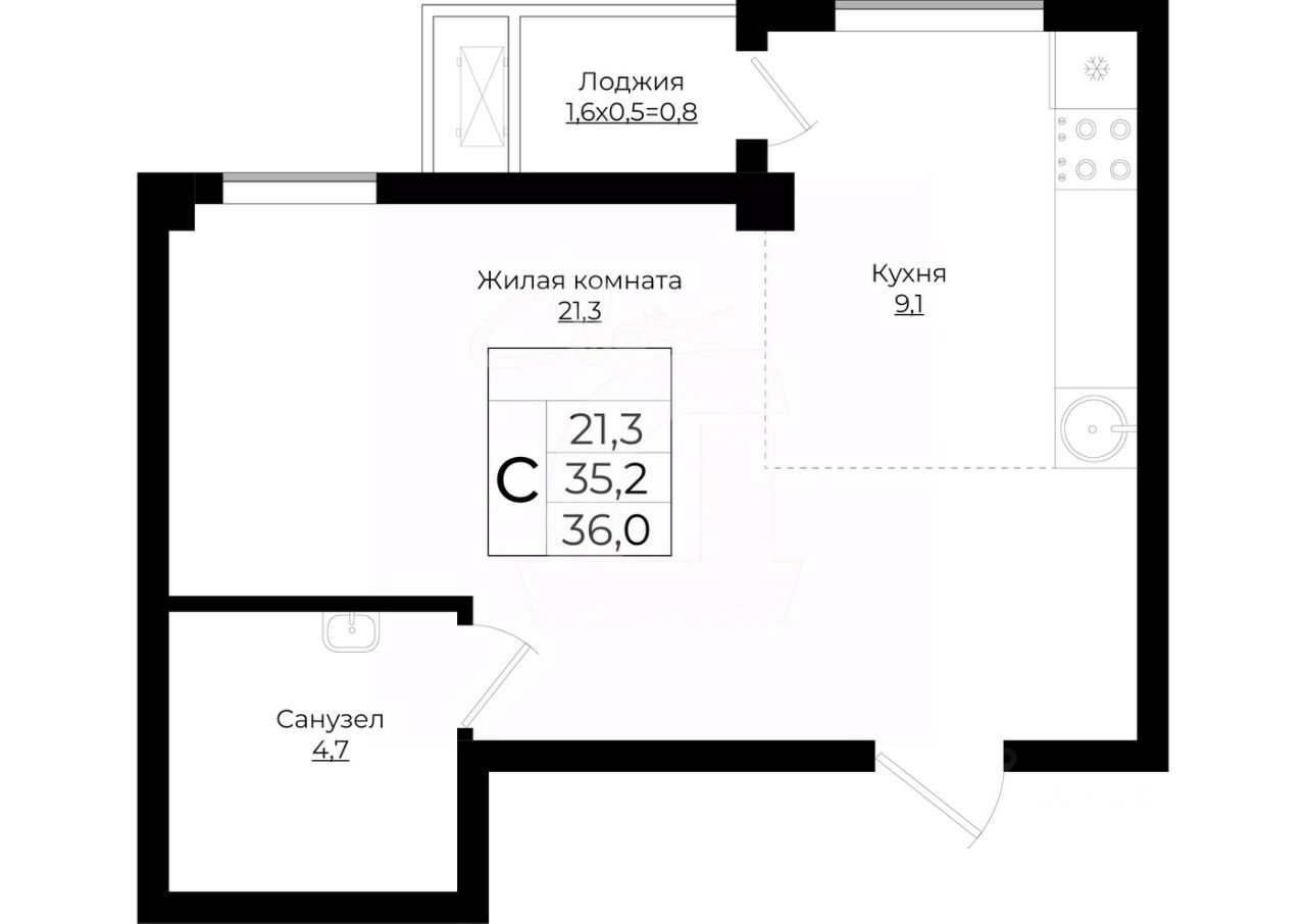 Квартира, Прикубанский, Краснодар