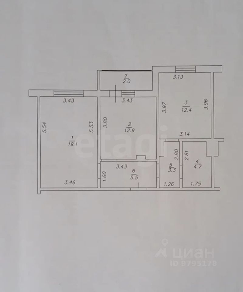 2-комн. кв., р-н Советский, Казань