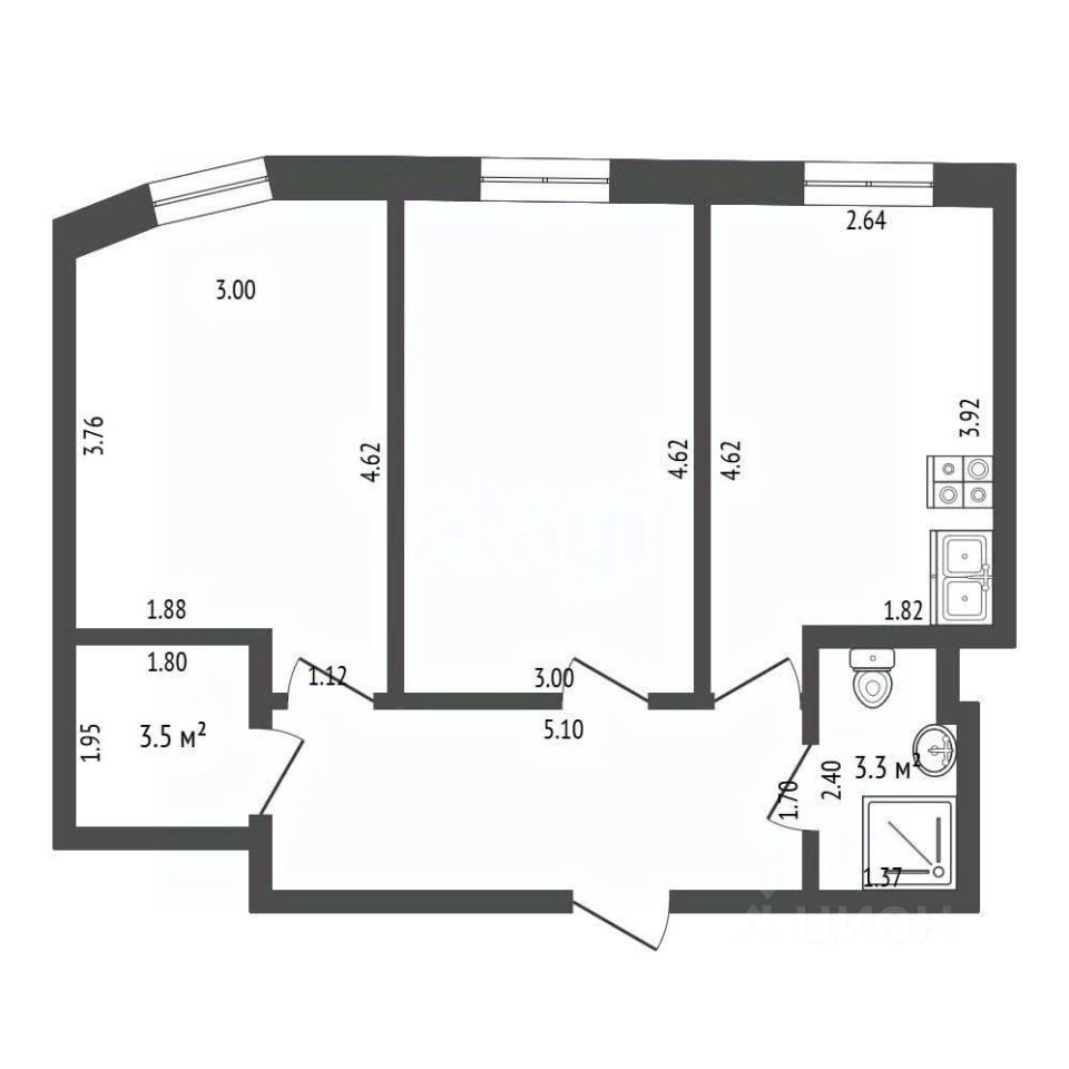 2-комн. кв., р-н Покровское-Стрешнево, Москва