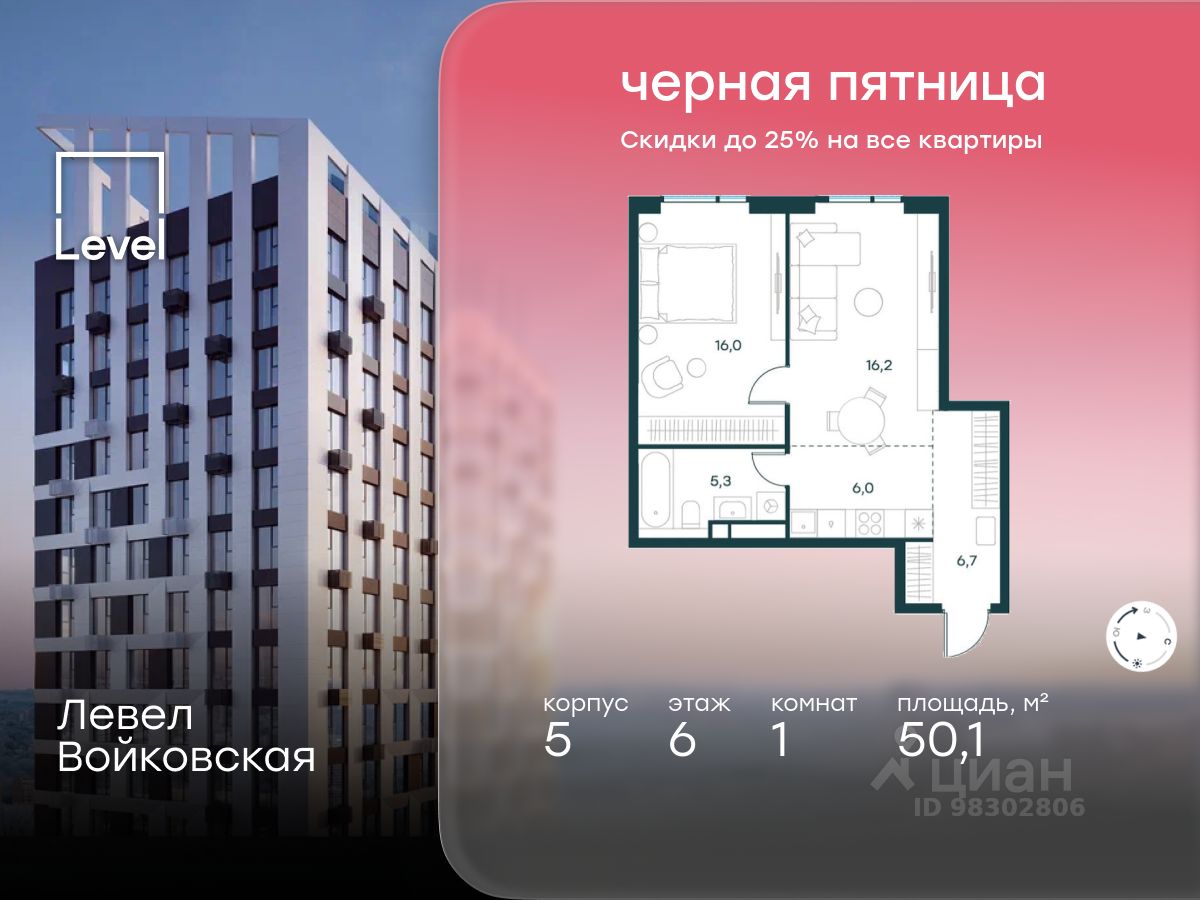 Новостройка, р-н Войковский