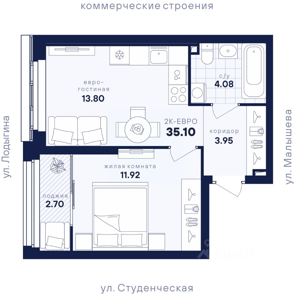 Новостройка, р-н Кировский, Екатеринбург