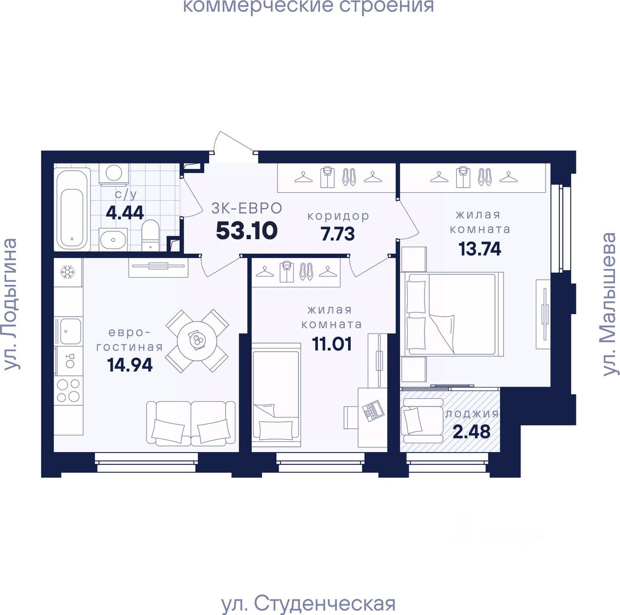Новостройка, р-н Кировский, Екатеринбург