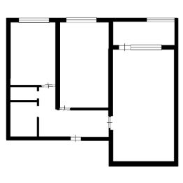 2-комн.кв., 44 м², этаж 6 2-комн.кв., 44 м², этаж 6