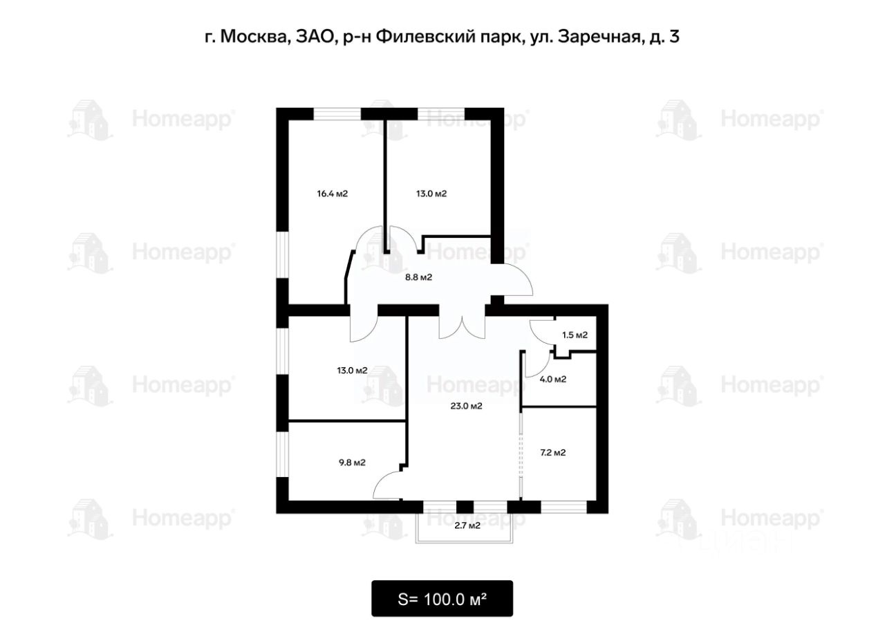 4-комн. кв., р-н Филевский парк, Москва