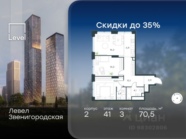 ЖК «Левел Звенигородская»