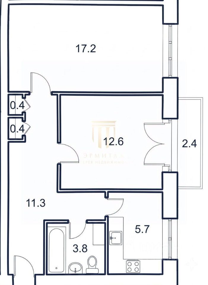 2-комн. кв., р-н Фрунзенский, Санкт-Петербург