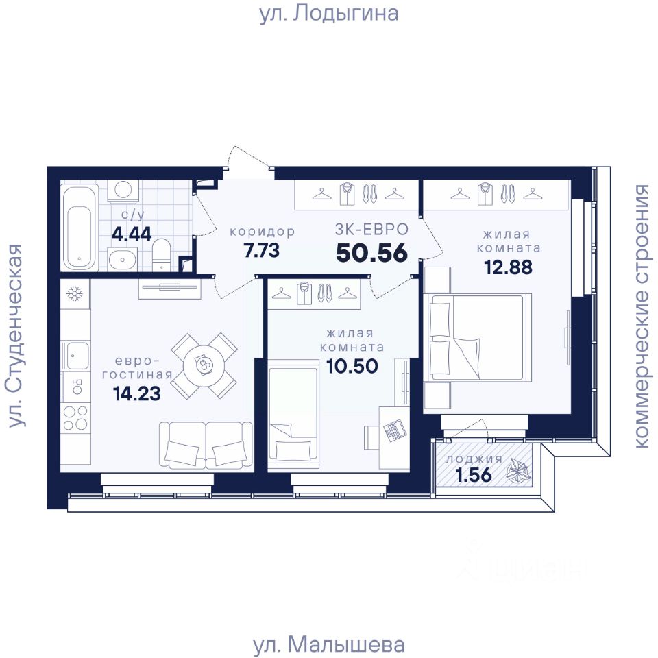 Новостройка, р-н Кировский, Екатеринбург