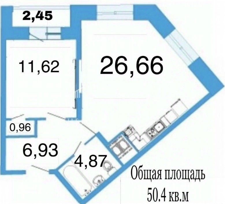 1-комн. кв., р-н Пушкинский, Санкт-Петербург