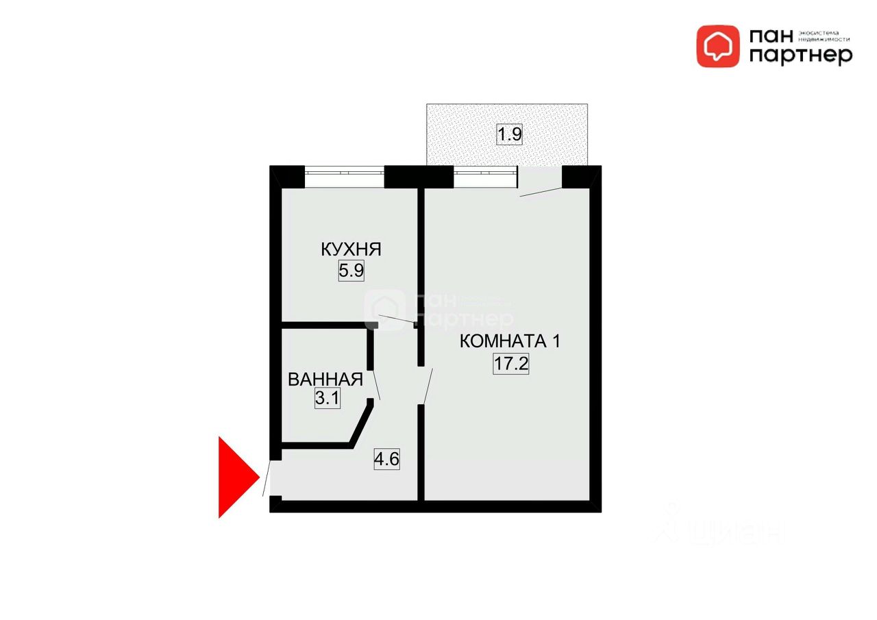 1-комн. кв., р-н Московский, Санкт-Петербург
