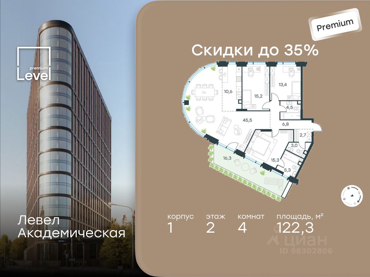 Новостройка, р-н Академический