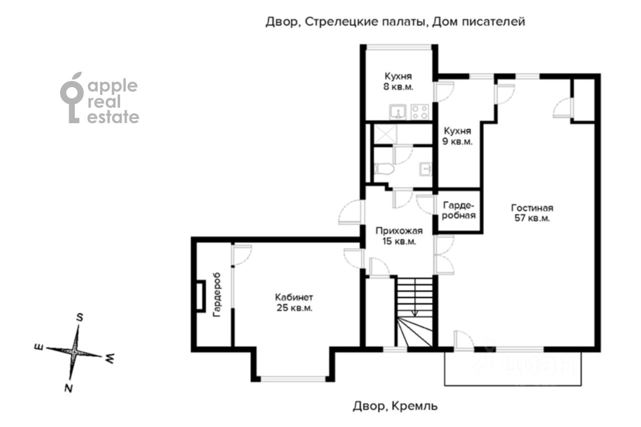 Студия кв., р-н Якиманка, Москва