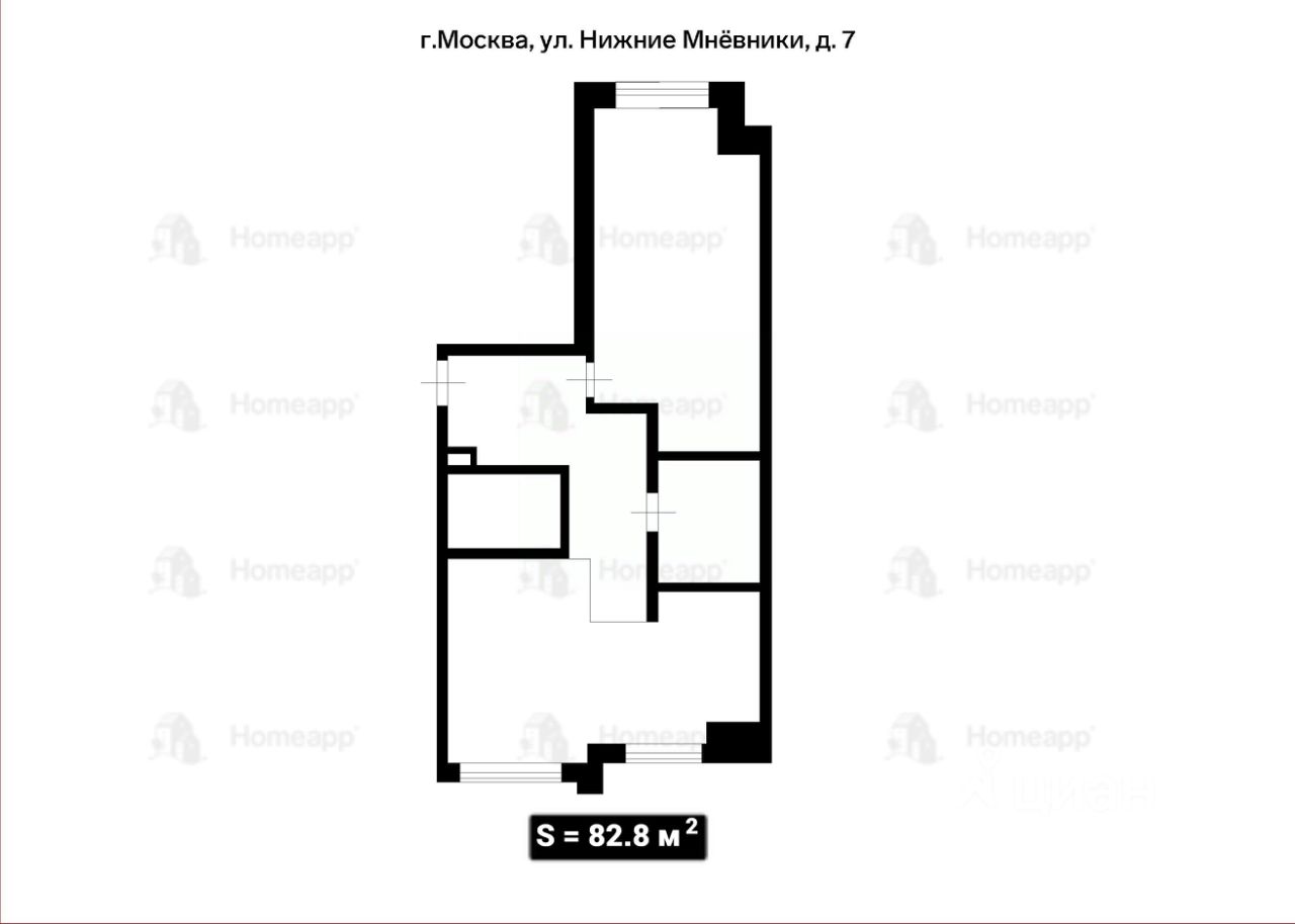 3-комн. кв., р-н Хорошево-Мневники, Москва