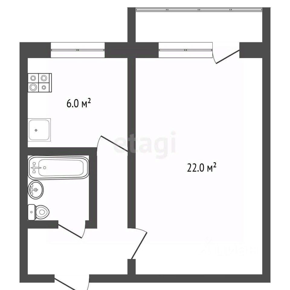 1-комн. кв., р-н Южное Медведково, Москва