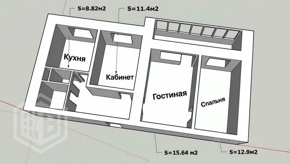 3-комн. кв., р-н Фили-Давыдково, Москва