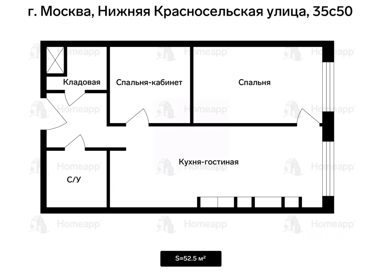 2-комн. кв., р-н Басманный, Москва