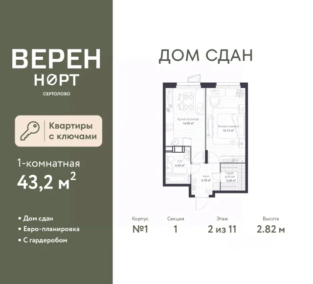 ЖК «Верен Норт Сертолово»