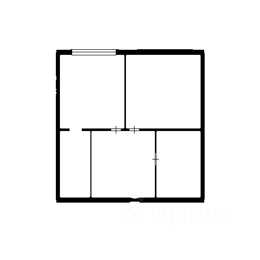 Планировка этой квартиры по данным Циан