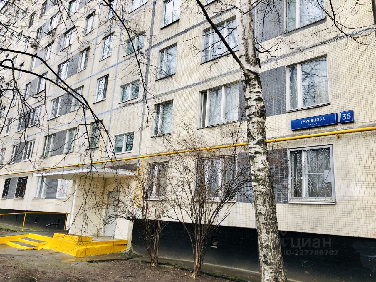 Аренда трехкомнатной квартиры 51м² ул. Гурьянова, 35, Москва, м. Печатники  - база ЦИАН, объявление 227786767